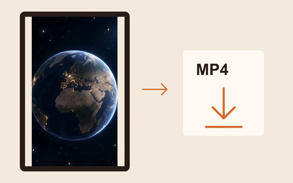 Instruction diagram: Create and download.